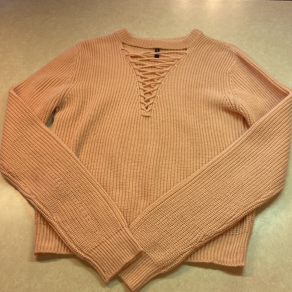 Poof! Cable Knit Inspired Sweater Casual